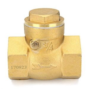 TMOK 1/2&quot; 2/3&quot; 1&quot; Brass Swing Check Valve Female NPT Threaded Durable Brass Construction Valves