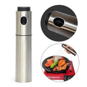 Stainless Steel Oiler Oil Spray Refillable Bottles Fuel Injector Sprayer Pot Gravy Boats Kitchen Tools