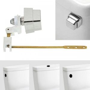 shopping ריהוט Push Botton Side Mount Toilet Tank Lever Flush Handle Brass Arm Fits Most Toliet