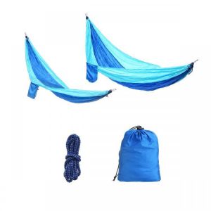 Outdoor Camping Hammock Tent with Mosquito Net Set - Nylon Fabric Double 2 Person Hanging Bed Swing Chair