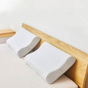 XIAOMI MIJIA Natural Latex Neck Pillow Three Curve Neck Guard Partitioned Particle Bulge Swedish Polygiene Antibacterial for Bedro