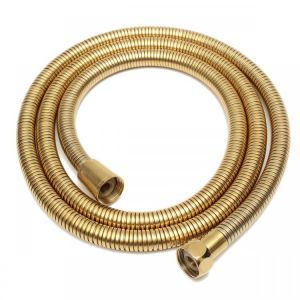 1.6m Water Tube Gold Shower Head Hose Long Flexible Stainless Steel Tube Bathroom