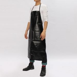 shopping ריהוט Men Faux Leather Bib Apron Waterproof Kitchen Restaurant Cooking Butchers Aprons