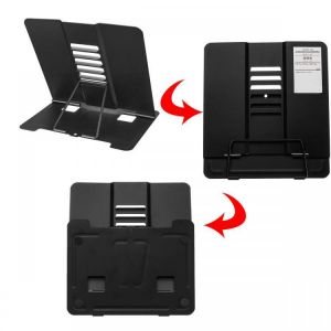 Foldable Cookery Book Stand Desk Reading Rest Textbook Display Holder Bookends