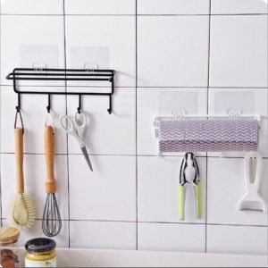 shopping ריהוט Self-adhesive Wall Hanging Storage Rack Hook Shelf Home Kitchen Organizer Holder