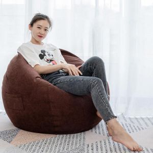 NESLOTH 90*110cm Soft Bean Bag Chairs Couch Sofa Cover Indoor Lazy Sofa For Adults