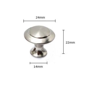 shopping ריהוט 24/28mm Stainless Steel Satin Nickel Kitchen Cabinet Pull Knob Hardware Screw