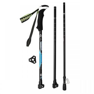 Foldable Handle Cane Retractable Stick Hiking Trekking Pole Adjustable Cane 65-135cm 3-Section