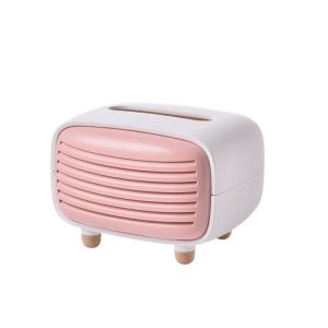 Three Flower 3 Colors Tissue Box Gramophone Styling for Bedroom Home Office