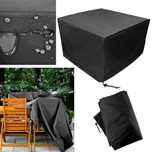 shopping ריהוט Patio Protective Furniture Cover Black Rectangular Extra Large Waterproof Dustproof Folding Table and Chair Set Cover