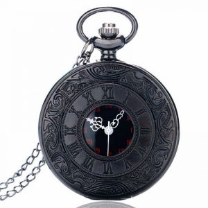 shopping שעונים לגבר DEFFRUN P427 Retro Punk Style Roman Number Jewelry Collection Quartz Chain Pocket Watch