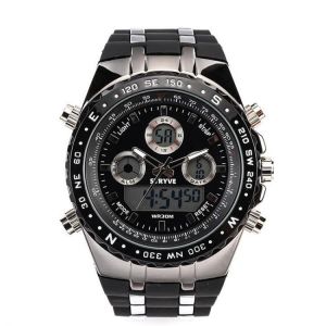 STRYVE S8002 Dual Display Digital Watch Luminous Chronograph Stopwatch Calendar Alarm Outdoor Watch
