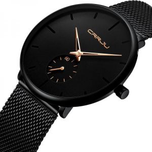 CRRJU 2150 Simple Dial Bright Needle Men Fashion Quartz Watch