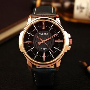 YAZOLE 358 Fashion Men Quartz Watch Luxury Roman Numeral Wrist Watch