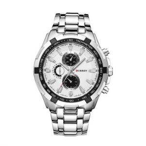 CURREN 8023 Fashion Men Style Watch Waterproof Fake Three Dials Analog Quartz Watch