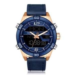 NAVIFORCE 9128 Dual Display Digital Watch Chronograph Men Alarm Sport Wrist Watch