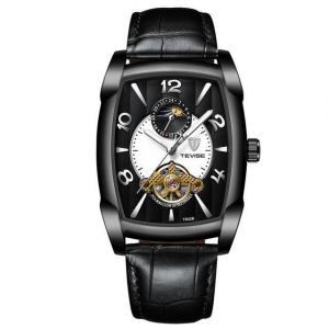 TEVISE T802B Business Style Men Wrist Watch Moonphase Date Display Automatic Mechanical Watch
