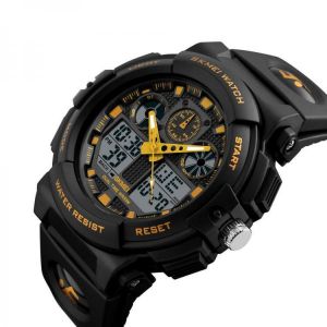 SKMEI 1207 Men Sport Chorongraph 50M Waterproof Luminous Dual Display Digital Watch