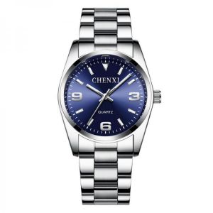 CHENXI CX-003A Full Steel Waterproof Couple Wrist Watch Business Style Quartz Watch