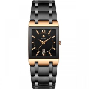 WWOOR 8858 Waterproof Full Steel Business Style Men Watch Date Display Quartz Watch
