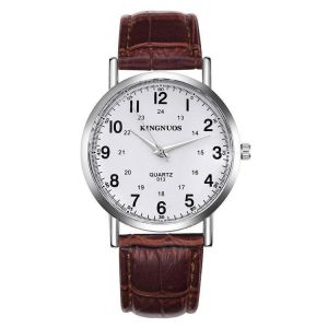 KINGNUOS 013 Casual Style Clock Men Wrist Watch Business Style Waterproof Quartz Watch