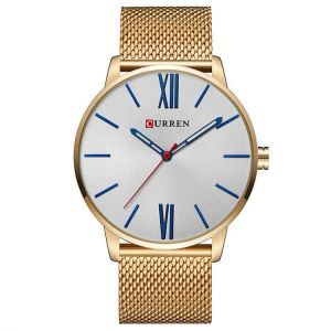 CURREN 8238 Men Watch Luxury Ultralight Simple Roman Numerals Dial Quartz Wrist Watch