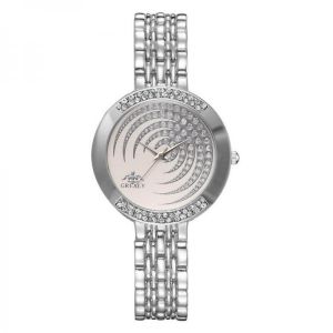 Crystal Simple Dial Ladies Dress Full Steel Women Quartz Watch