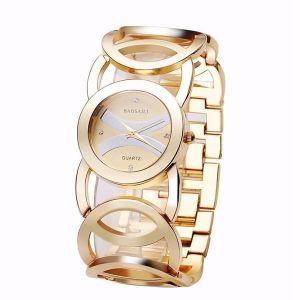 shopping שעונים לאישה BAOSAILI BSL089 Fashion Luxury Crystal Gold Color Dress Wristwatch For Women Ladies Quartz Watch