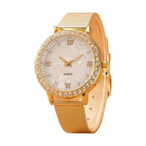 shopping שעונים לאישה Women Crystals Roman Numeral Alloy Band Watch