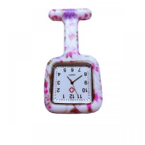 Rubber Square Clip Nurse Watches Multicolor Doctor Pocket Watch