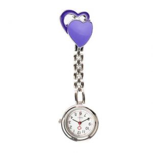 Sweet Heart Pocket Watch Stainless Dial Tunic Fob Pocket Doctor Nurse Watch