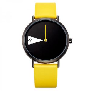 SHENGKE SK K0090 Creative Dial Fashion Women Casual Funny Leather Band Quartz Watch