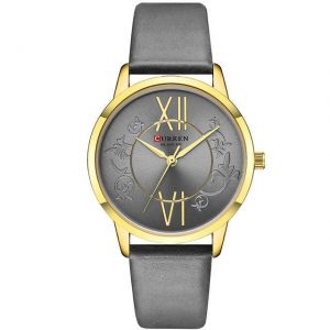 CURREN 9049 Analog Casual Style Women Wrist Watch Leather Band Quartz Watch
