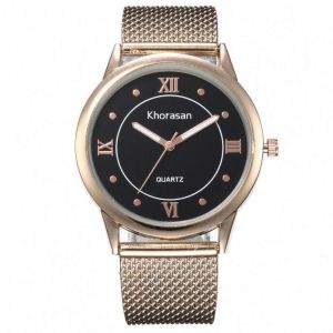 DEFFRUN Roman Scale Simulation Plastic Mesh Belt Casual Style Fashion Women Watch Quartz Watch
