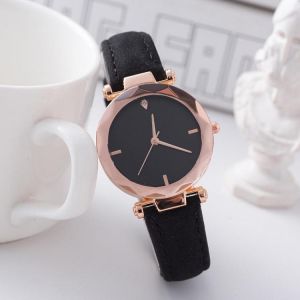 Hot Sales Leather Strap Ladies Crystal Dress Women Quartz Watch