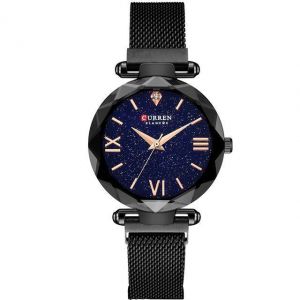 CURREN 9063 Elegant Design Romantic Sky Dial Show Women Wrist Watch Full Steel Quartz Watch