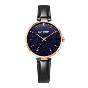 DOM G-1291 Fashion Women Watch Waterproof Starry Sky Dial Light Luxury Quartz Watch