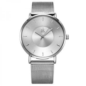SK K0059 Ultra Thin Fashionable Women Wrist Watch Full Steel Dress Quartz Watches