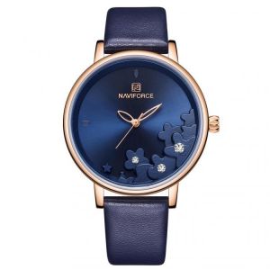 NAVIFORCE NF5012 Elegant Design Ladies Wrist Watch Waterproof Leather Band Quartz Watch