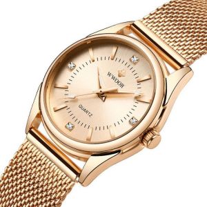 WWOOR 8852 Casual Style Ladies Wrist Watch Small Dial Display Full Steel Quartz Watch