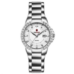 KADEMAN 826L Fashion Women Watch Light Luxury Waterproof Date Display Stainless Steel Strap Quartz Watch
