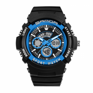 shopping שעונים לאישה SANDA 138 Fashion Children Digital Watch Swimming Dual Display Kids Sport Watch