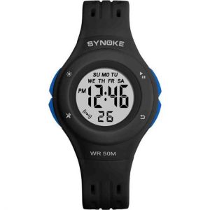 SYNOKE 9113 Sport Kids Watch Luminous Week Display Chronograph Alarm Waterproof LED Children Digital Watch