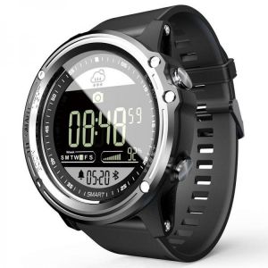 LOKMAT MK06 1.25in Waterpoof Night Luminous Smart Watch 8 Lumens Flashlight Stopwatch Weather Display Pedometer Sports Fitness Bra