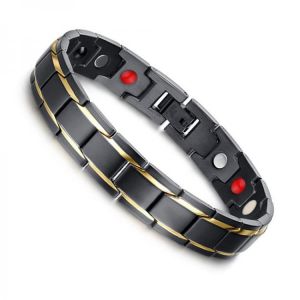 shopping תכשיטים לגבר Black 316L Titanium Health Magnetic Bracelet Jewelry for Men