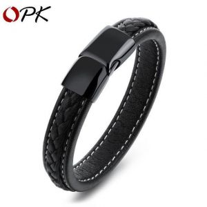 Personality Simple And Versatile Casual Student Style Men's Leather Bracelet
