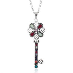 New Jewelry Retro Simple Key Necklace