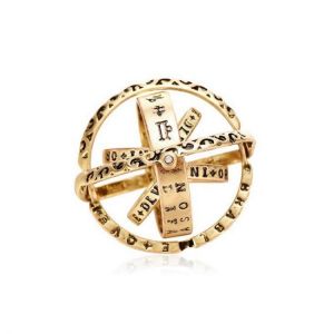 shopping תכשיטים לגבר Vintage Stereoscopic Astronomical Ball Copper Ring Constellation Digital Retro Pattern Finger Ring