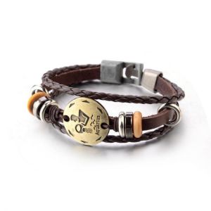 Twelve Constellations Men And Women Simple Braided Hand Rope Lovers Bracelet