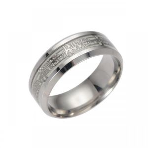 Luminous Titanium Steel Finger Ring Punk Personality Ring for Men